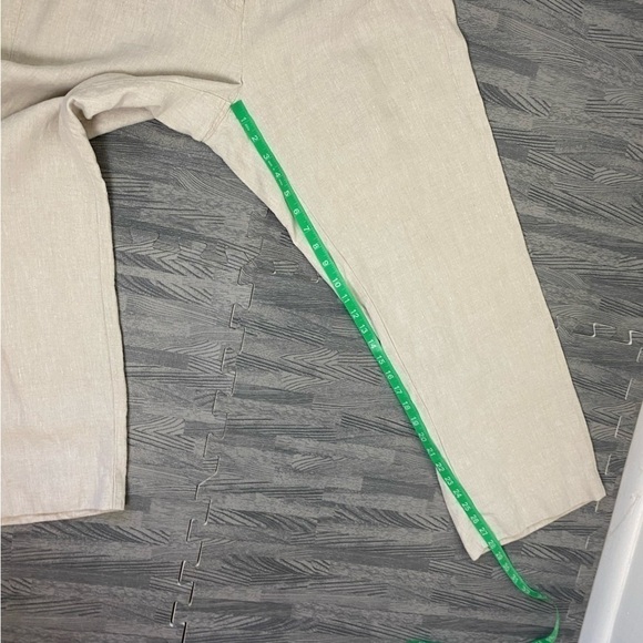 Chico’s Linen Straight Leg Lagenlook Pants - Picture 5 of 12